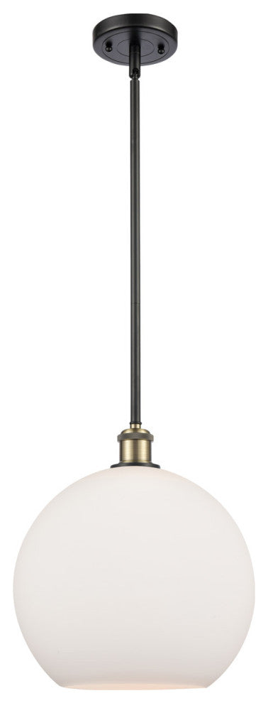 Innovations 516-1S-BAB-G121-12 1-Light Mini Pendant, Black Antique Brass
