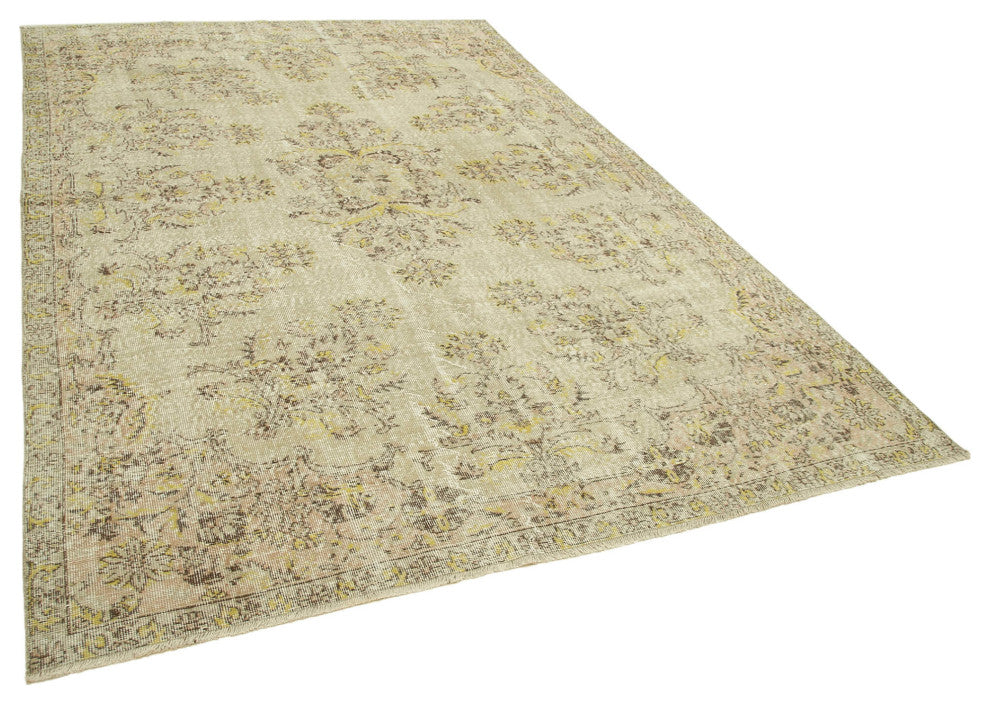 Rug N Carpet - Handmade Oriental 6' 9" x 10' 3" Unique Vintage Rug