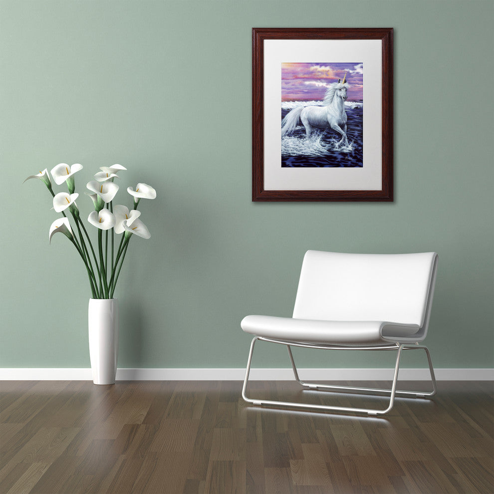 Jenny Newland 'Unicorn' Matted Framed Art, 14x11