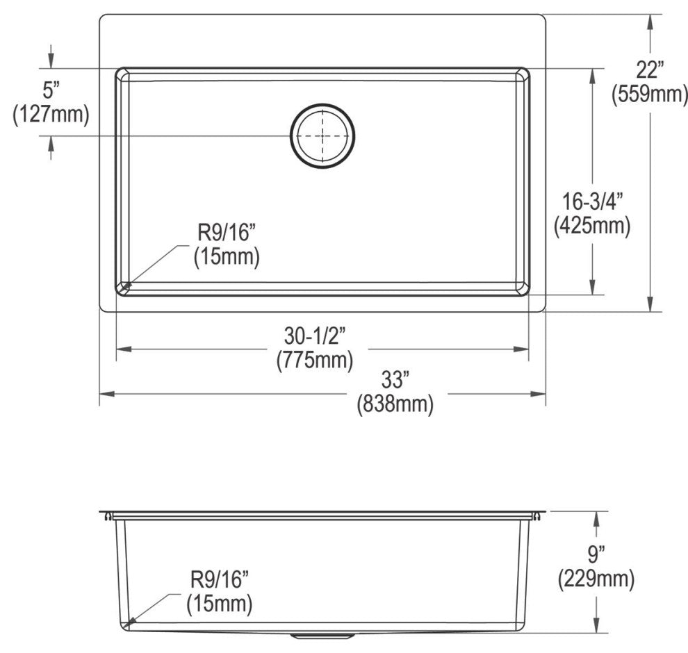 Elkay Crosstown 18 Gauge Stainless Steel Sink Kit with Faucet