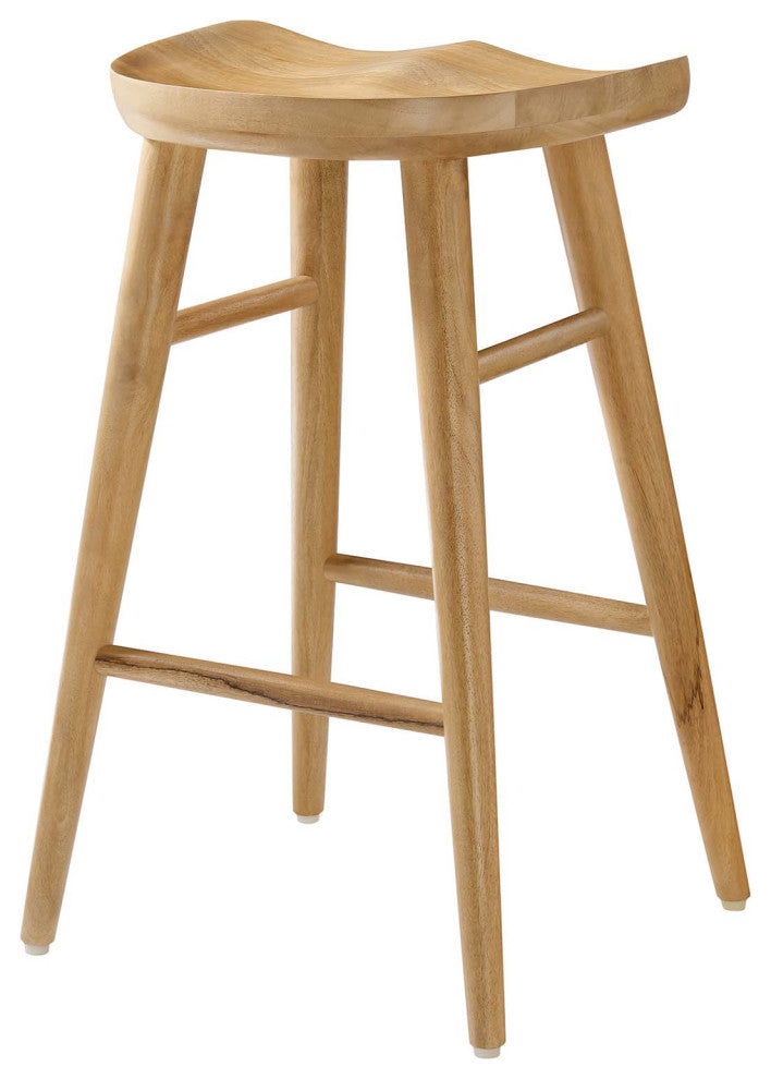 Saville Backless Wood Counter Stools - Set of 2