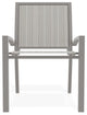 Kendall Sling Stackable Outdoor Dining Chair, Harbor/Warm Gray