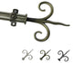 Norman 13/16" Diameter Curtain Rod, Antique Brass, 18-28"