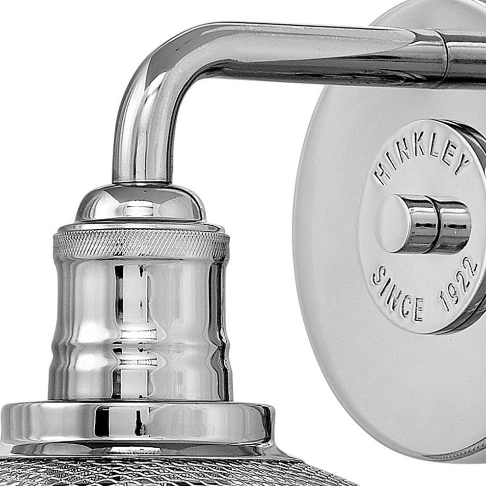 Hinkley Rigby Small Single Light Vanity, Polished Nickel