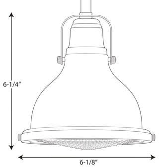 1-Light Mini-Pendant, Brushed Nickel
