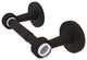 Clearview Two Post Toilet Tissue Holder with Groovy Accents, Oil Rubbed Bronze