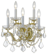 Crystorama Lighting Group 4404-CL-MWP Maria Theresa 5 Light 16" - Gold
