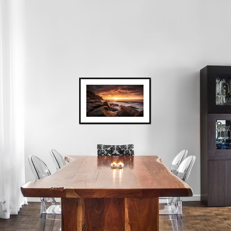 "Cape Solander" Framed Digital Print by Grant Galbraith, 38x24"