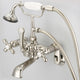 Vintage Classic Wall Mount Tub Faucet With Handshower, Polished Nickel Pvd Finis