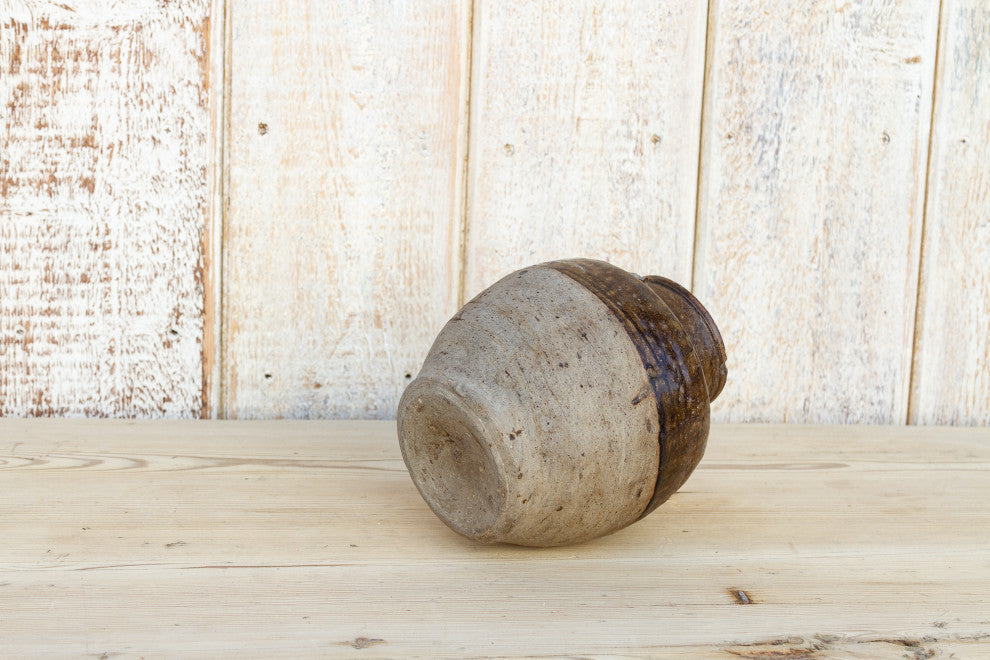 Burmese Brown Glazed Terracotta Pot