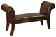 Sterling Industries Brown Normandy 18" Width Bench, Grey Finish