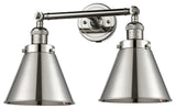Appalachian 2-Light Bath Vanity-Light, Polished Nickel, Polished Nickel
