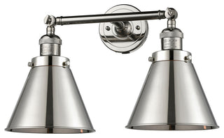 Appalachian 2-Light Bath Vanity-Light, Polished Nickel, Polished Nickel