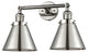 Appalachian 2-Light Bath Vanity-Light, Polished Nickel, Polished Nickel