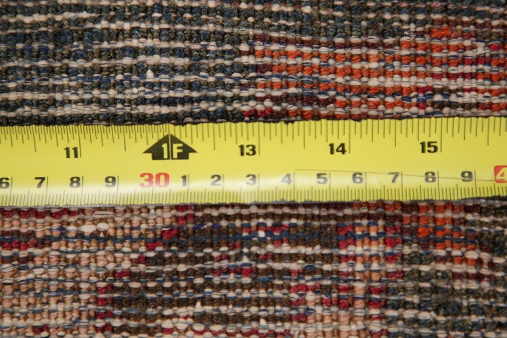 Consigned, Handmade Persian Worn Out Oriental Vintage-Style Rug, Red, 9'11"X5'3"