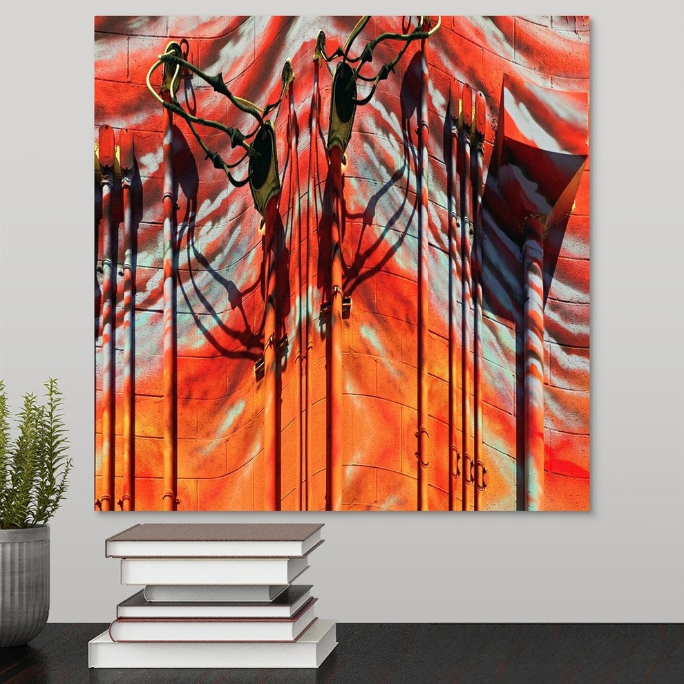 "Pipes" Wrapped Canvas Art Print, 16"x16"x1.5"