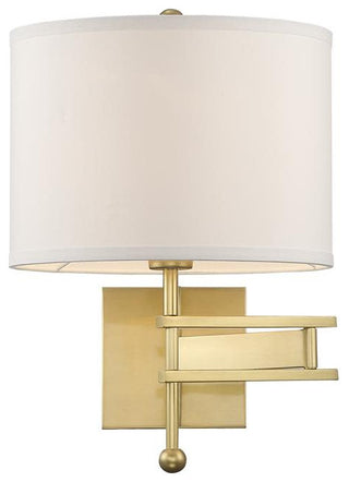 Crystorama Lighting Group MAR-A8031 Marshall 18" Tall Wall Sconce - Aged Brass