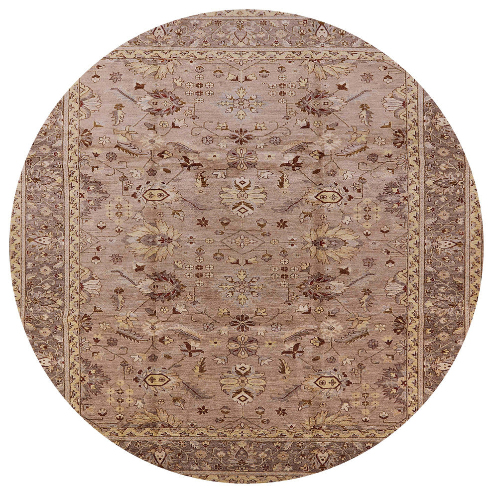 Ahgly Company Indoor Round Mid-Century Modern Area Rugs, 4' Round