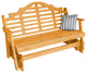 Cedar Marlboro Glider, Natural Stain, 6 Foot