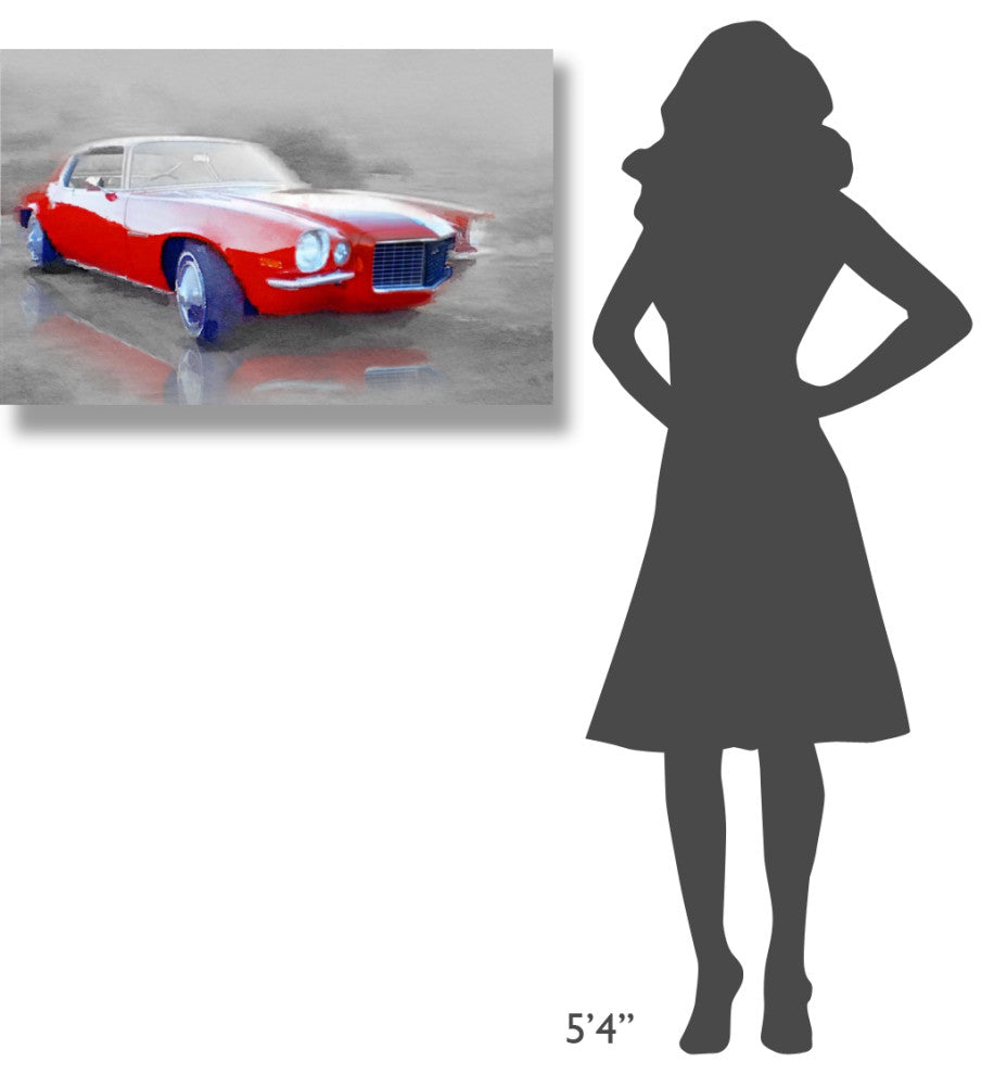 "1970 Chevy Camaro Watercolor" Fine Art Print
