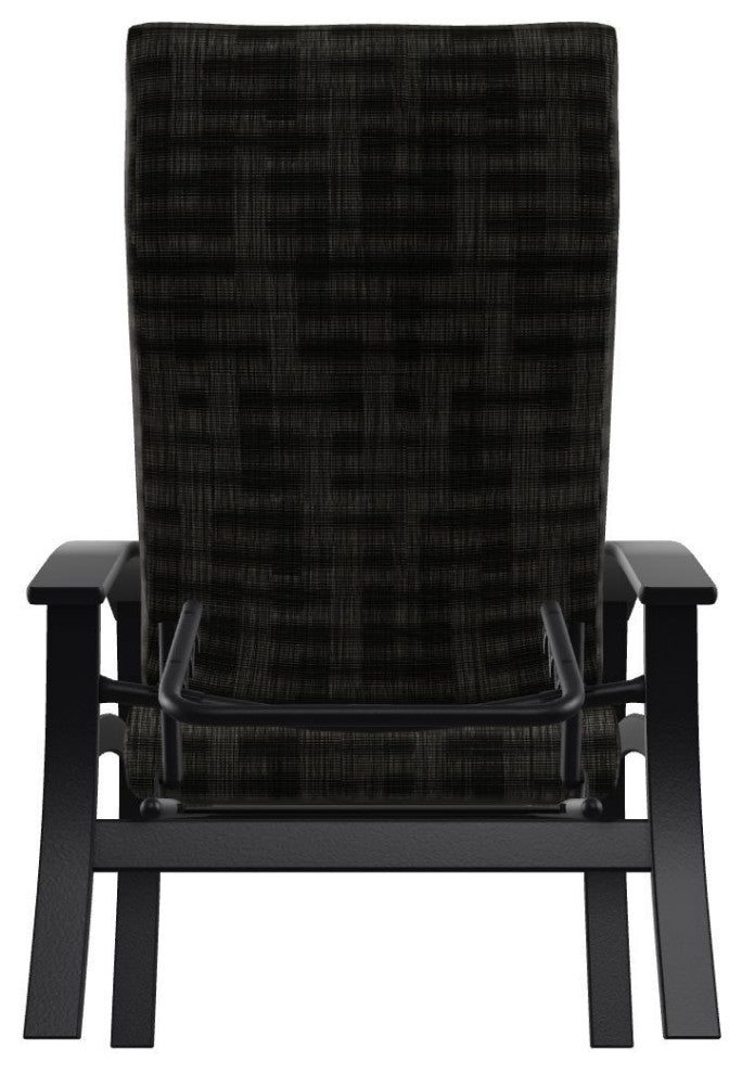 Belle Isle Cushion Outdoor Adjustable Back Chair, Illusion Plaid Onyx/Black