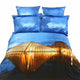 King Size Duvet Cover Sheets Set, Louvre Paris