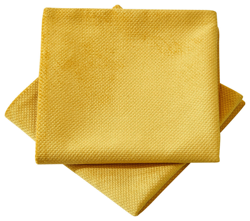 Milliken Plush Pillow Shell 2 Piece Set, Jojoba Yellow, 20" X 20"