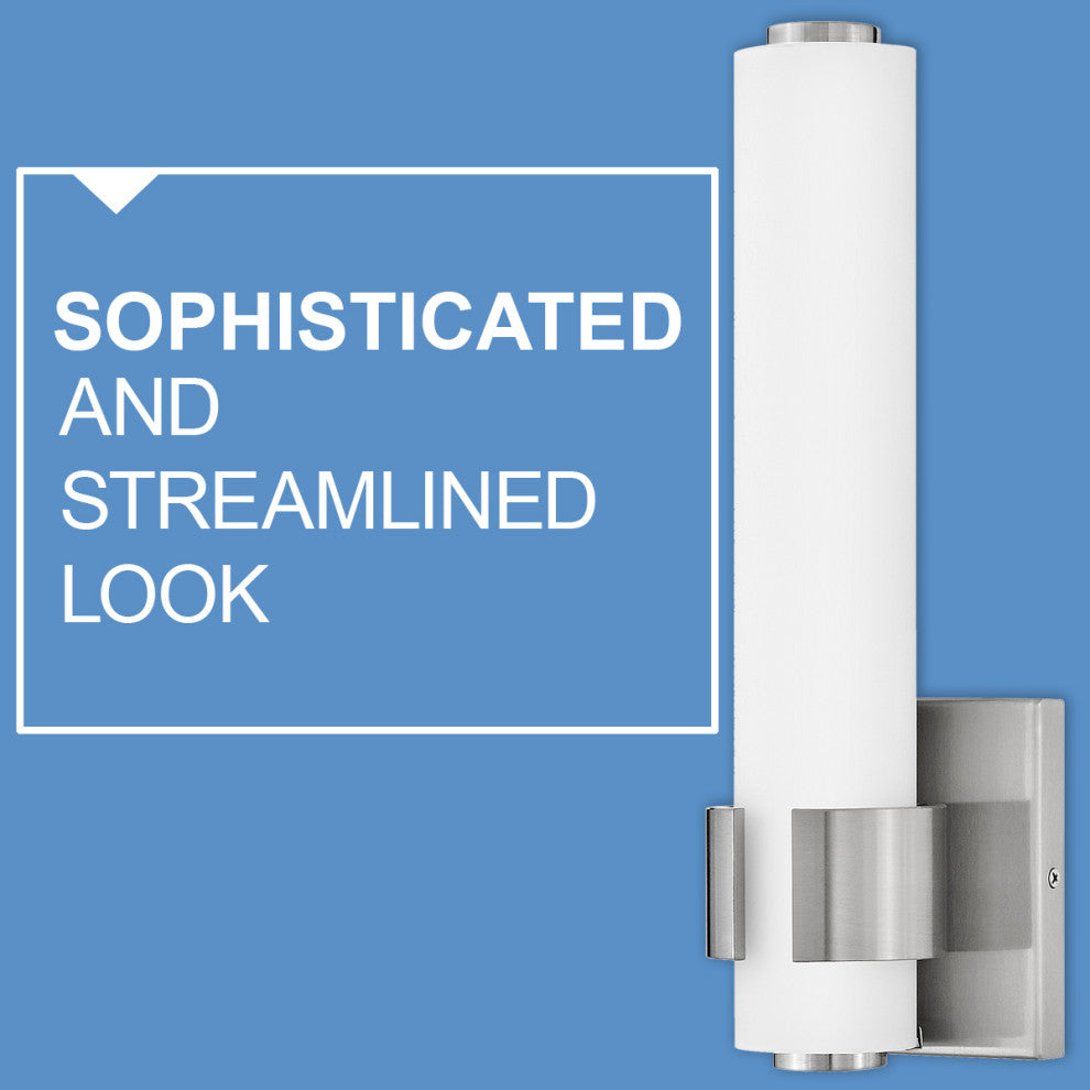 Hinkley Aiden Medium Led Sconce, Brushed Nickel