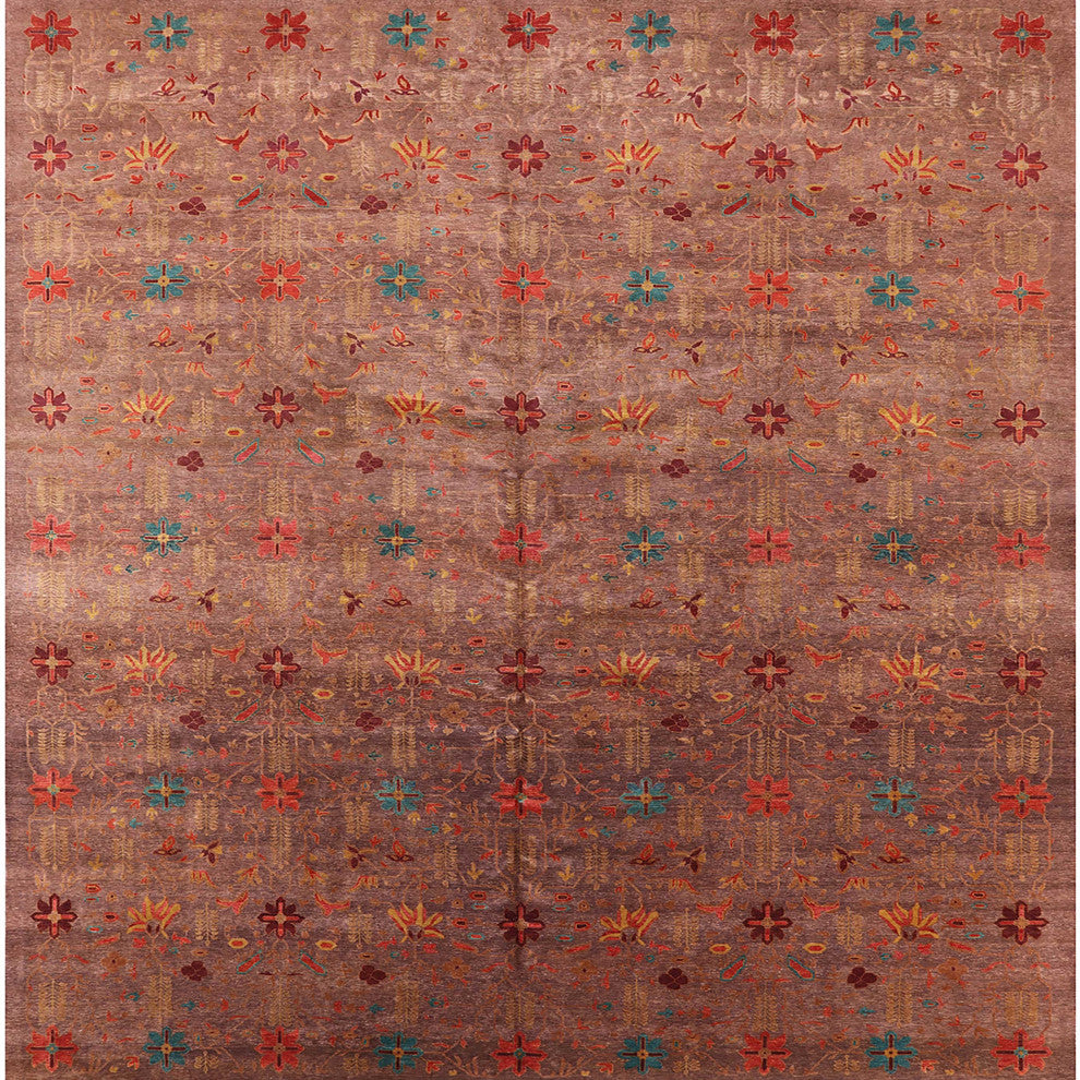 Ahgly Company Indoor Square Mid-Century Modern Area Rugs, 3' Square