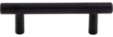 Top Knobs M987 Hopewell 3 Inch Center to Center Bar Cabinet Pull - Flat Black