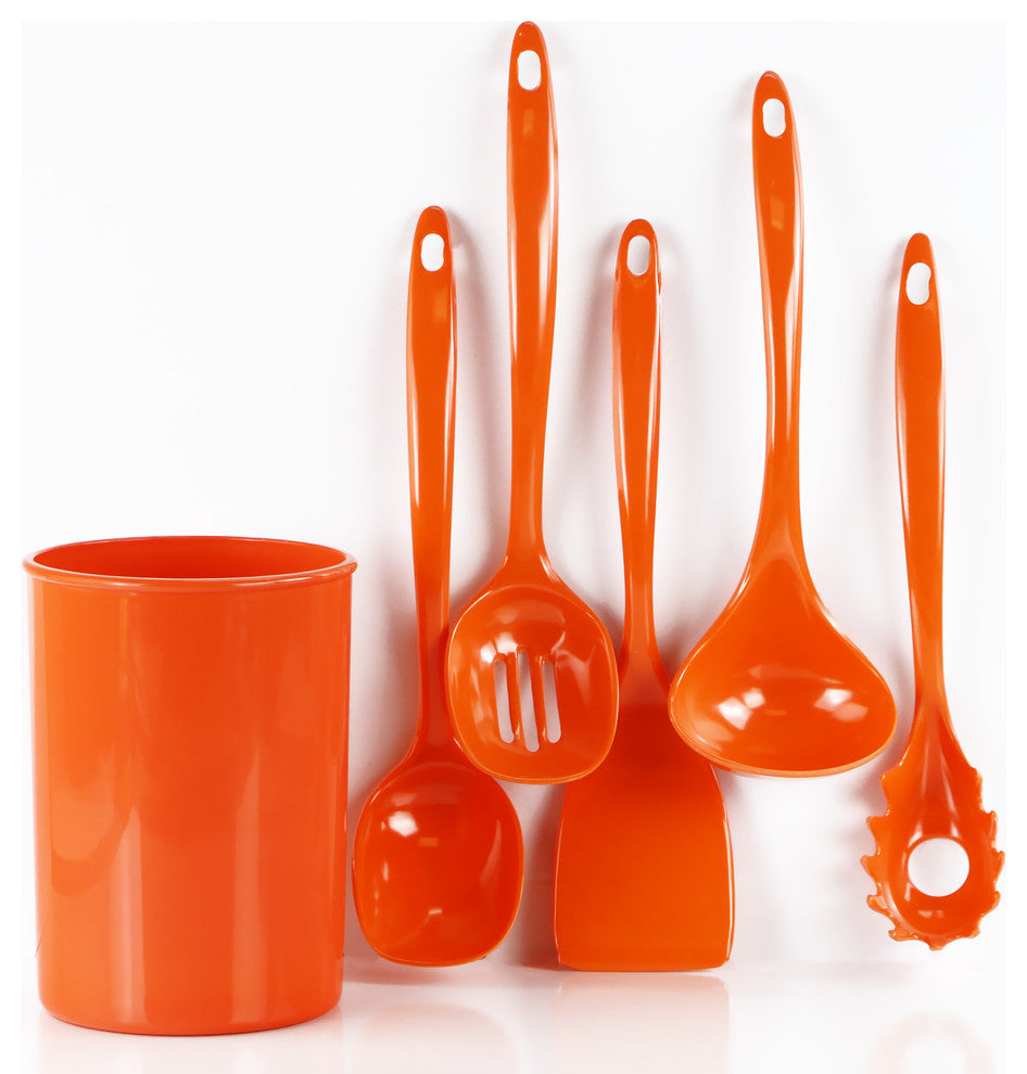 6-Piece Utensil Set, Orange