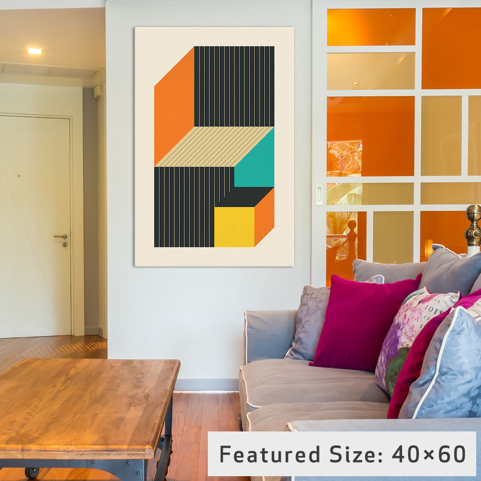 "Cubes VI" by Jazzberry Blue, 18x12x1.5