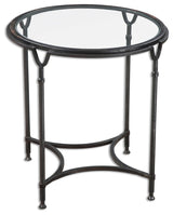 Samson Glass Side Table By Designer Matthew Williams