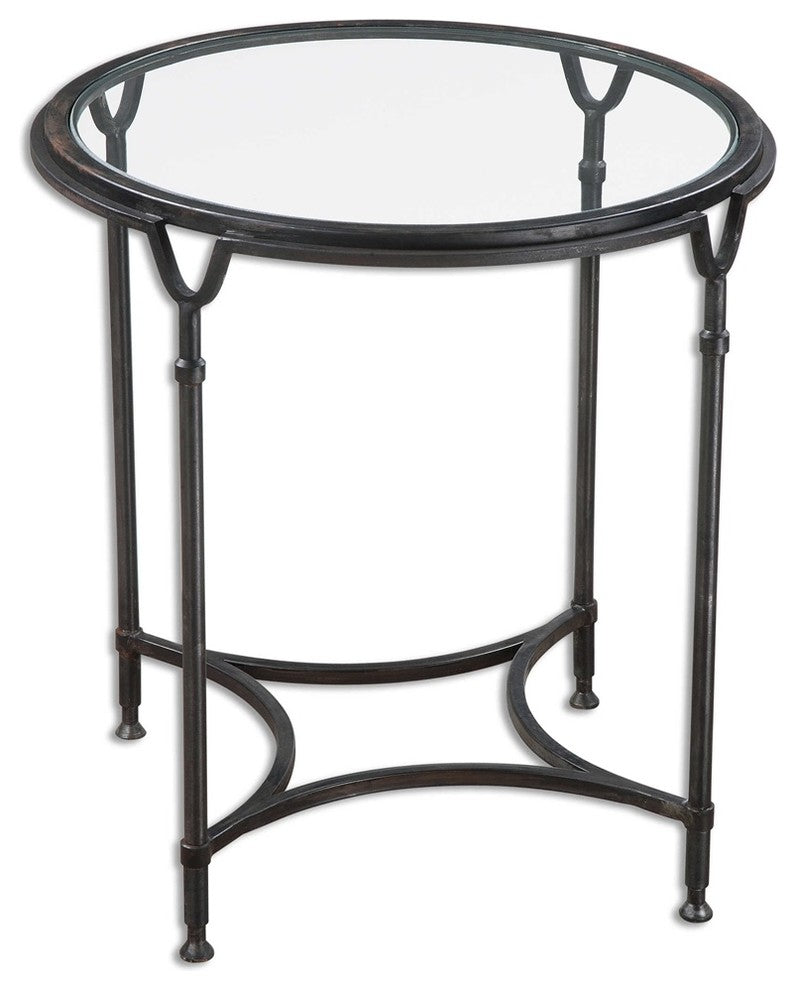 Samson Glass Side Table By Designer Matthew Williams