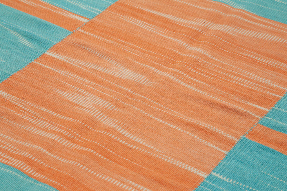 Rug N Carpet - Handmade Turkish 6' 9'' x 9' 4'' Flatweave Wool Kilim Rug