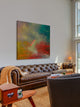 "Red Kayak" Painting Print on Wrapped Canvas, 48"x48"