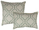 Hampton Embroidered Reversible Combo Decorative Pillow, Set Of 2, Green