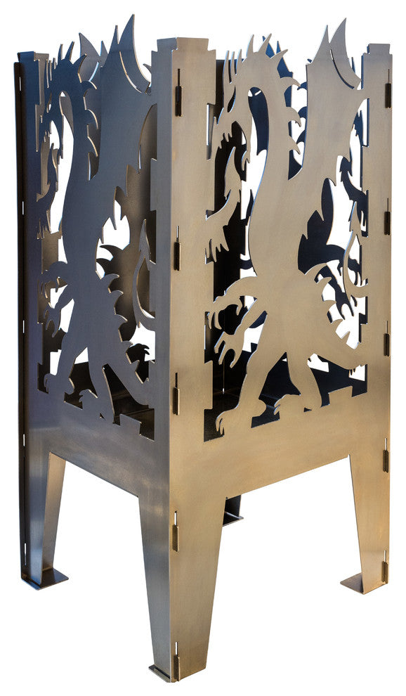 Dragon Solid Steel Wood Burning Fire Pit