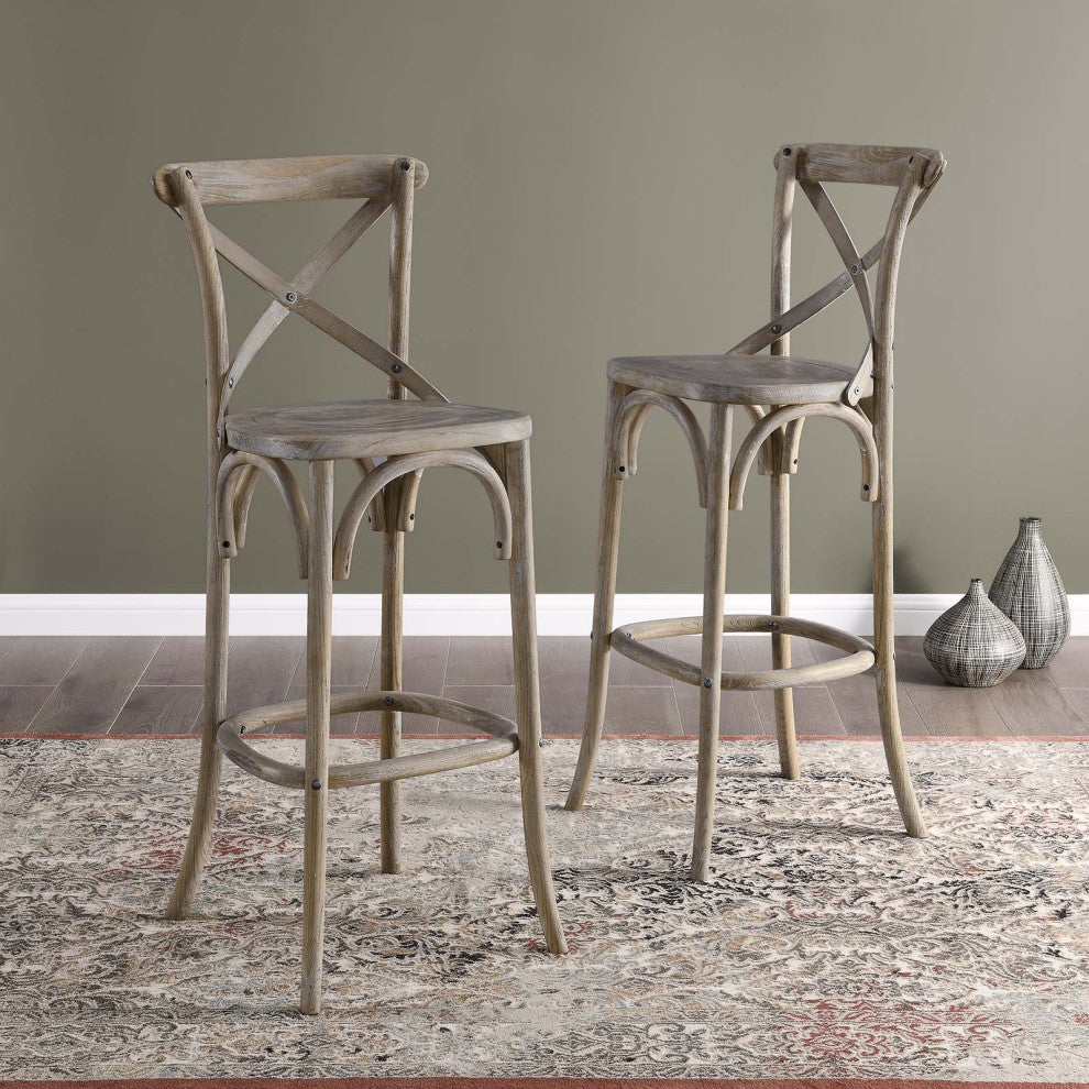 Gear Bar Stool, Gray