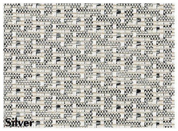 Couristan Virgin Gorda Indoor/Outdoor Area Rugs | 50+ Custom Sizes Available, Silver, 6'x9'