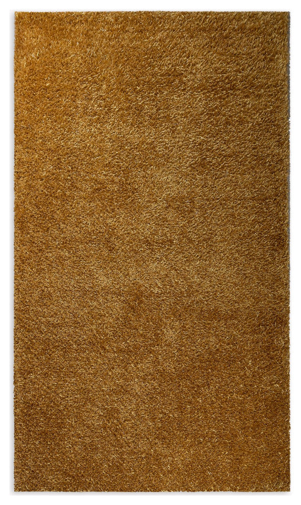 2" x 8" Gold Sparkly Runner Rug