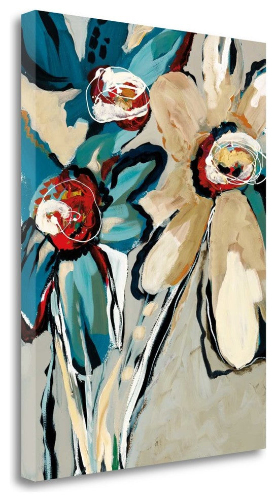 "Blooming Blue II" By Angela Maritz, Giclee Print on Gallery Wrap Canvas