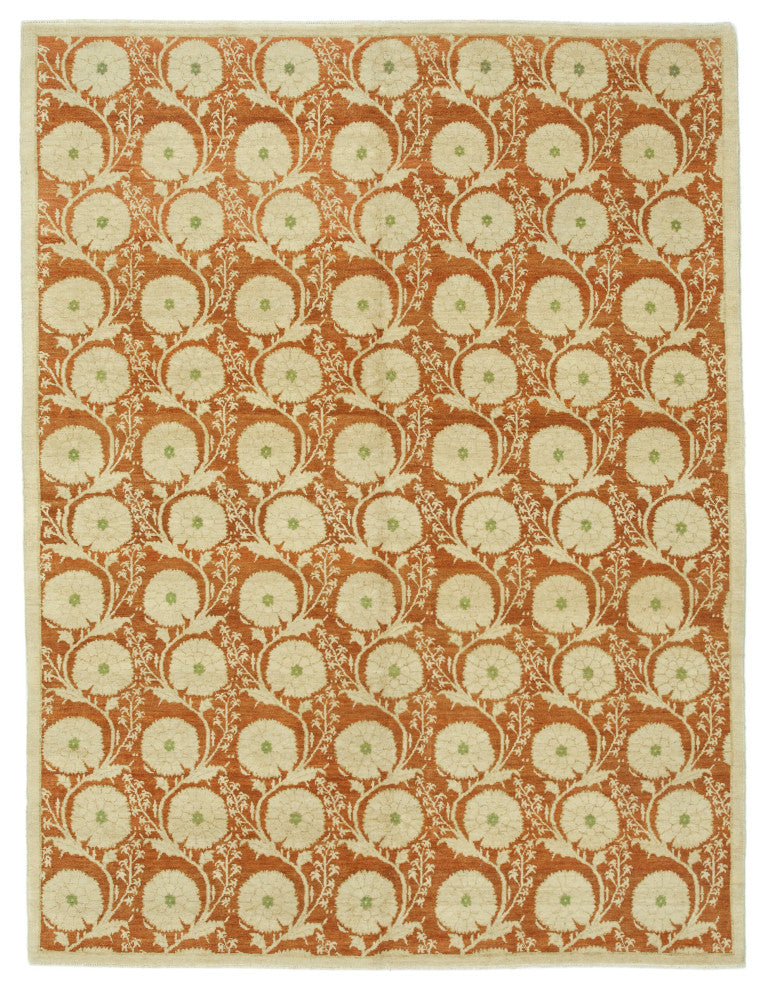 Rug N Carpet - Handmade Oriental 6' 0" x 7' 10" One-of-a-Kind Oushak Area Rug
