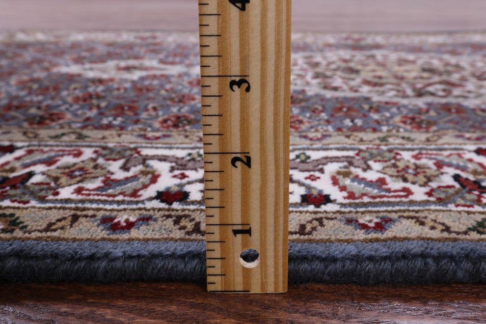 Persian Tabriz Wool and Silk Handmade Runner Rug 2' 7" X 8' 0" Q8940