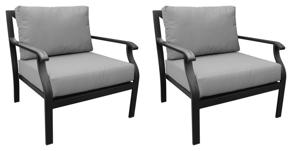 kathy ireland Madison Ave. Club Chair 2 Per Box, Slate