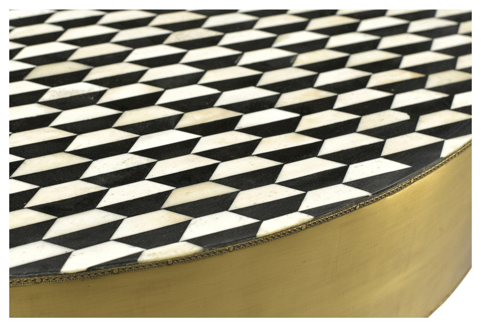Art Deco Optic Coffee Table - Yellow