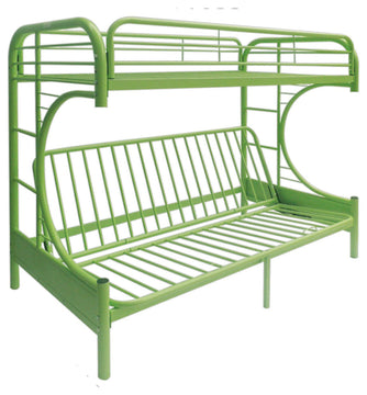 Eclipse Twin/Full/Futon Bunk Bed, Green