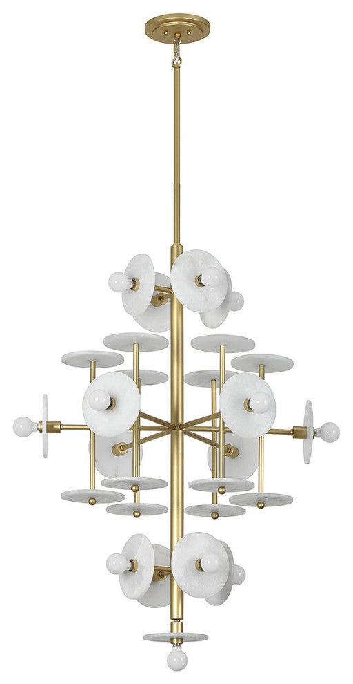 Amani 15-Light Chandelier, Royal Gold