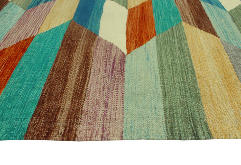 Winchester Kilim Shehzad Blue/Rust Rug, 4'8x6'8