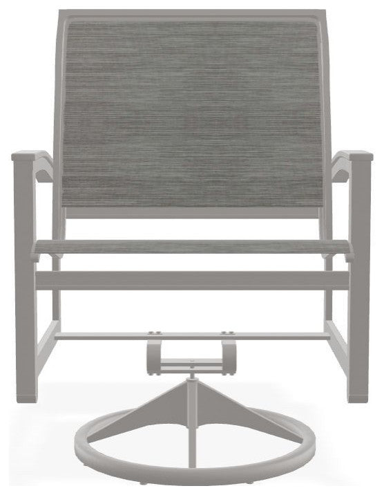 Bazza Sling Outdoor Swivel Rocker, Sicily/Warm Gray